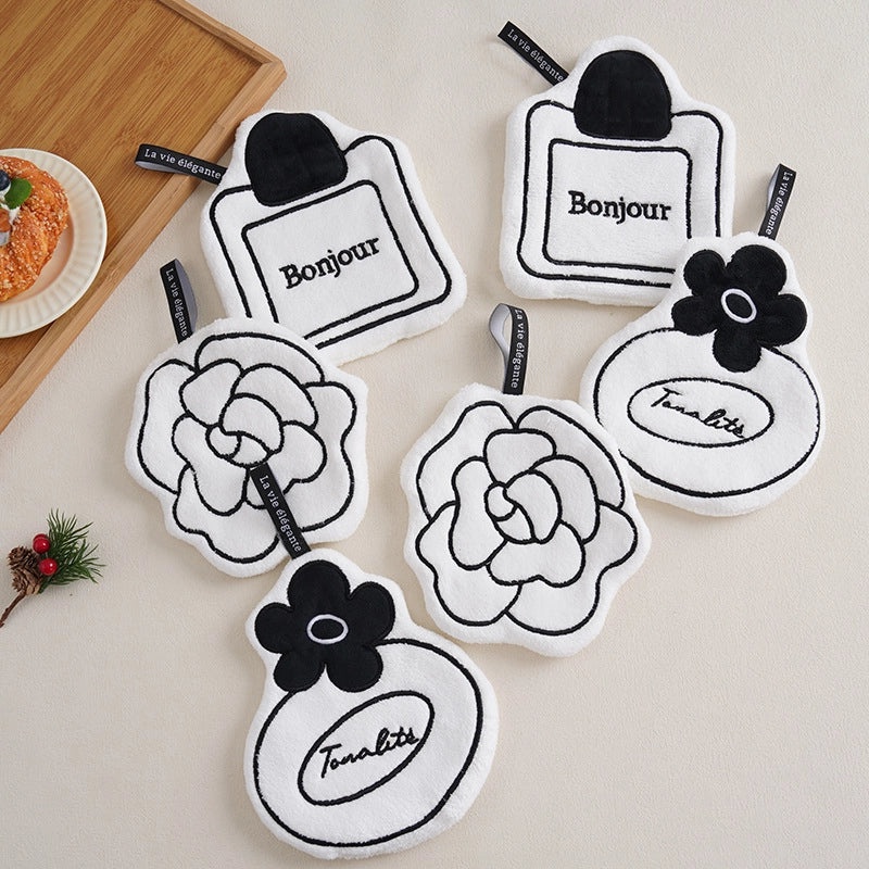 Minimalist Classic Letter Printed Polyester Towels | Home & Living Textiles