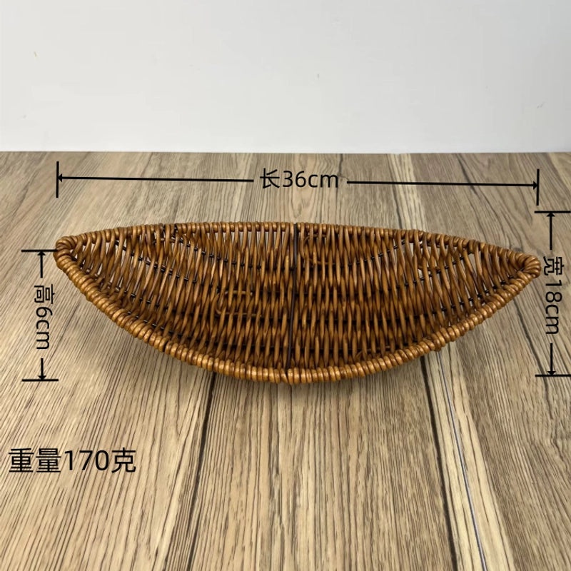 Minimalist Solid Color Woven Style Storage Basket Set of 2 | Home Storage & Organization