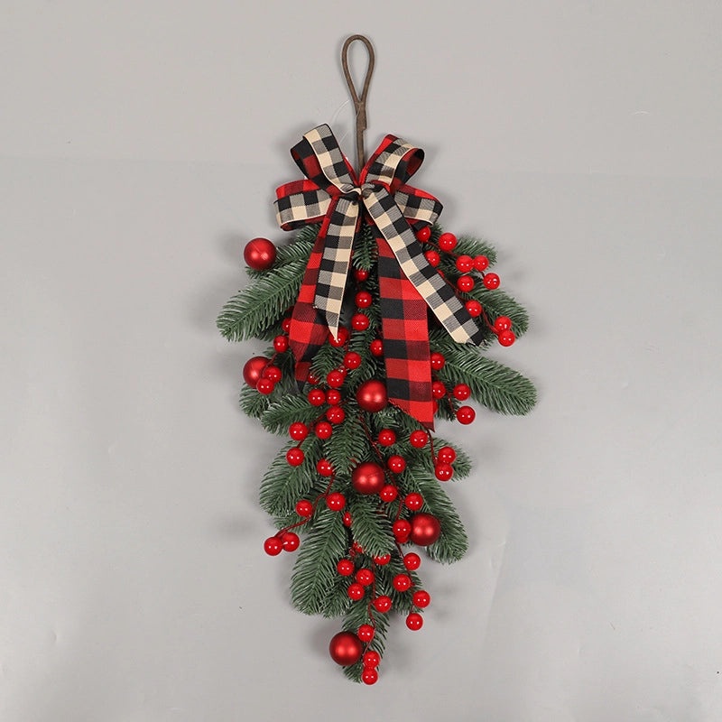 Red Fruit Upside Down Christmas Tree Wall Hanging for Home and Hotel Decoration|Home Decor