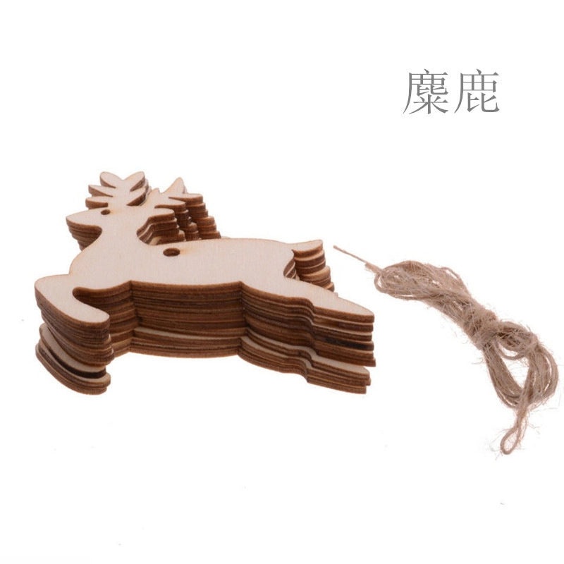 Wooden Boxwood Hanging Ornaments for Christmas Valentine’s Father’s Day Wedding Home Decor Crafts Birthday | Home Decor & Crafts