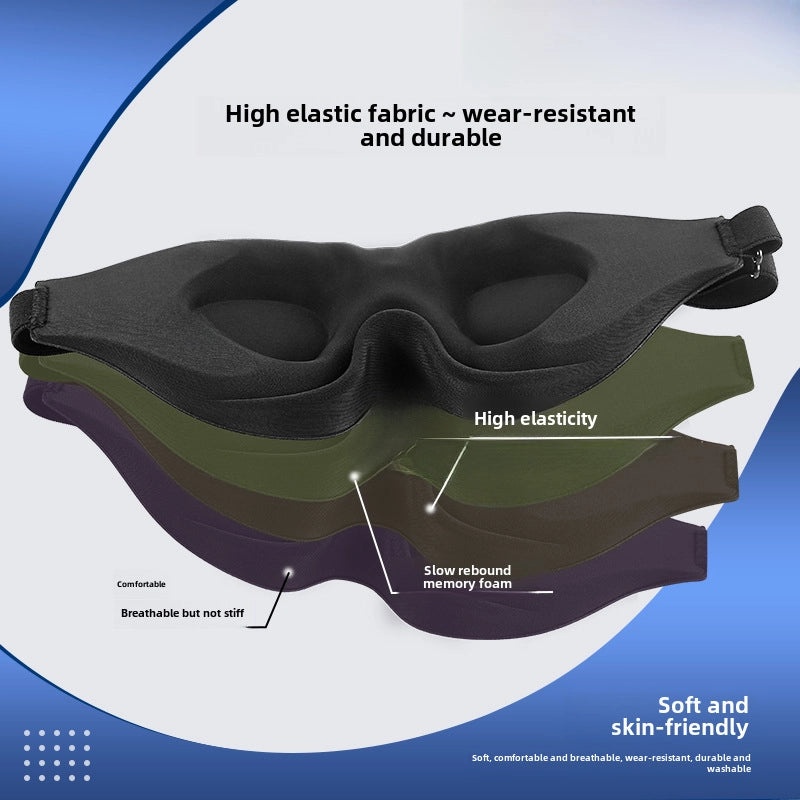 Breathable Memory Foam Sleep Mask for Men and Women Non-Pressure Stereo Eye Shade | Sleep Accessories