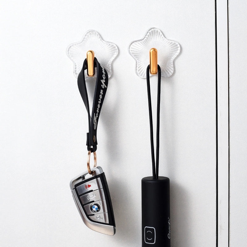 Simple Star-Shaped Plastic Wall Hooks|Home Organization & Storage Accessories