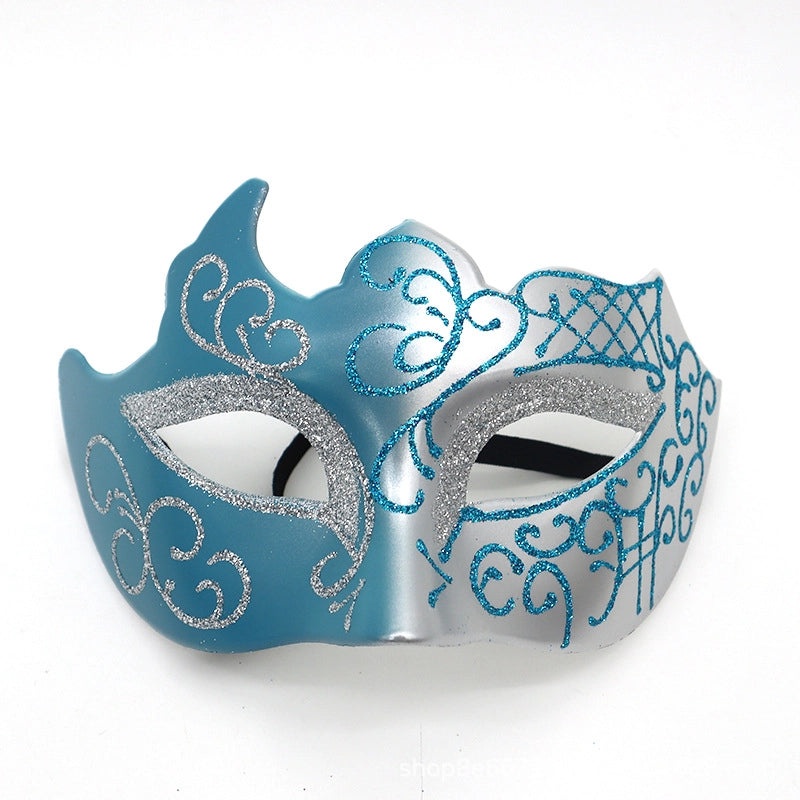 Mardi Gras Minimalist Geometric Plastic Party Mask | Party Supplies