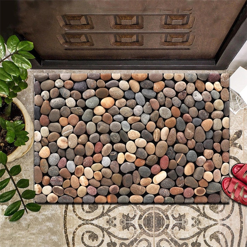 Retro Floral Animal Print Polyester Bath Rug for Bathroom | Home Decor & Bath Accessories