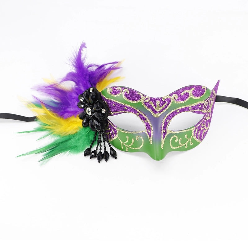Easter Mardi Gras Feather Plastic Party Mask Selfie Props Holiday Accessories 1 Piece|Party Supplies & Accessories