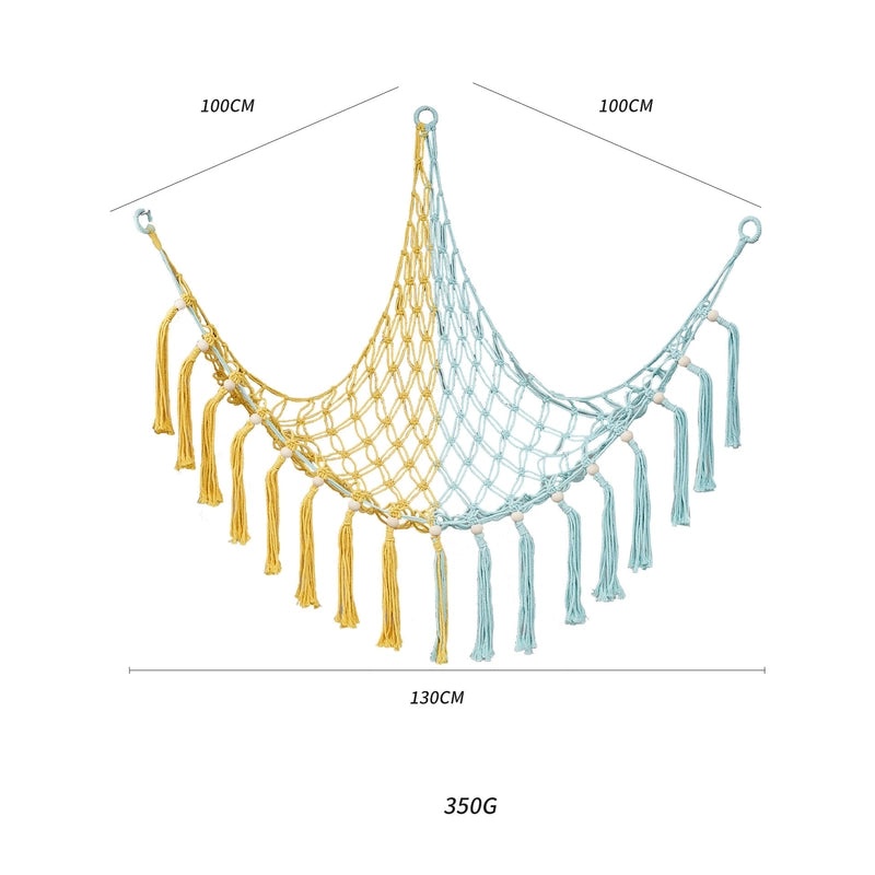 Bohemian Triangle Mesh Plush Toy Hammock Handwoven Lace Hanging Storage Organizer|Home & Living Storage