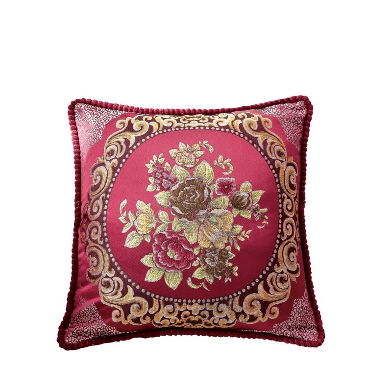 Elegant Floral Polyester Throw Pillow Cover|Home Decor Pillows
