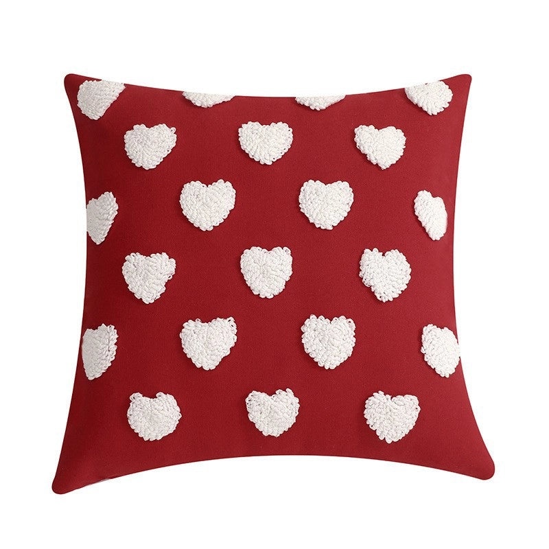 Valentine's Day Heart Shape Plush Throw Pillow Soft PP Cotton Cushion for Bedding|Home Decor Pillows