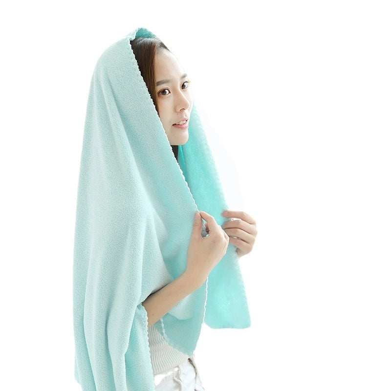 Soft and Absorbent Coral Fleece Bath Towel 70x140cm, High-Density Warm Home Towel | Bath Towels & Accessories