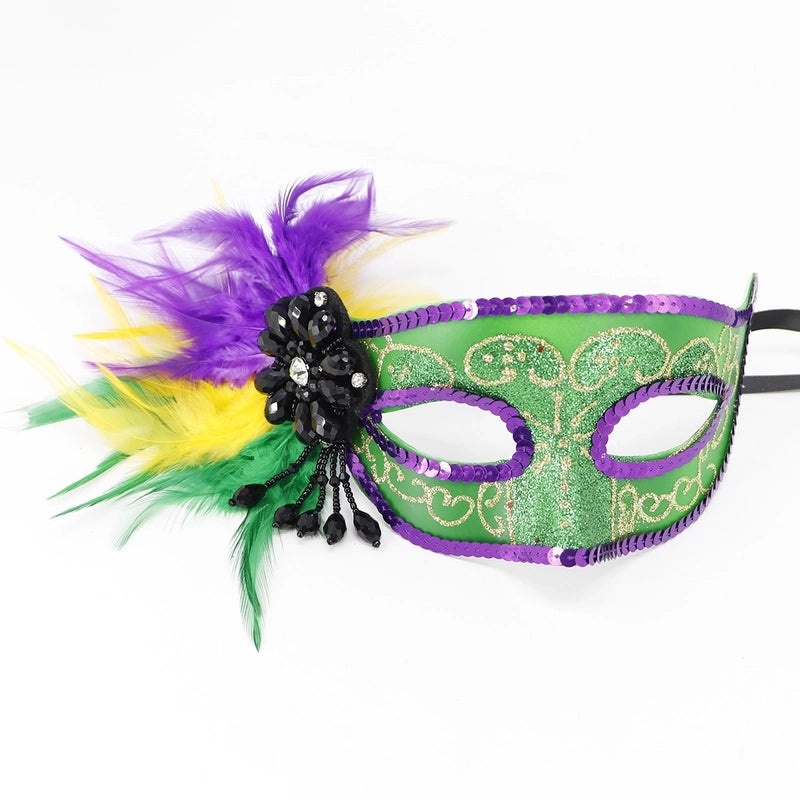 Easter Mardi Gras Feather Plastic Party Mask Selfie Props Holiday Accessories 1 Piece|Party Supplies & Accessories