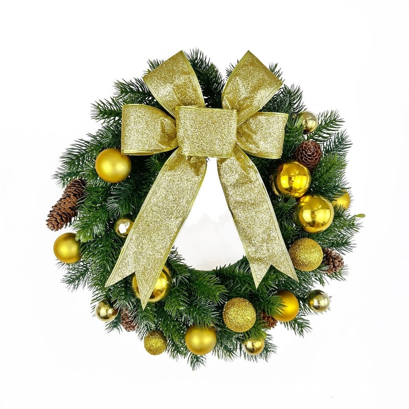 Christmas Wreath Door Hanging Ornament Christmas Window Decoration Holiday Pendant Xmas Decor Hot Sale|Home Decorations