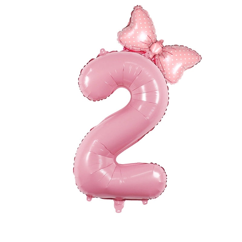 Modern Number Birthday Balloons Aluminum Foil Classic Basic Style | Party Decorations Balloons