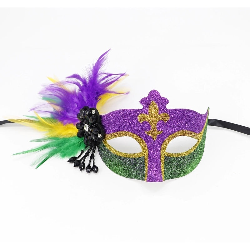 Easter Mardi Gras Feather Plastic Party Mask Selfie Props Holiday Accessories 1 Piece|Party Supplies & Accessories