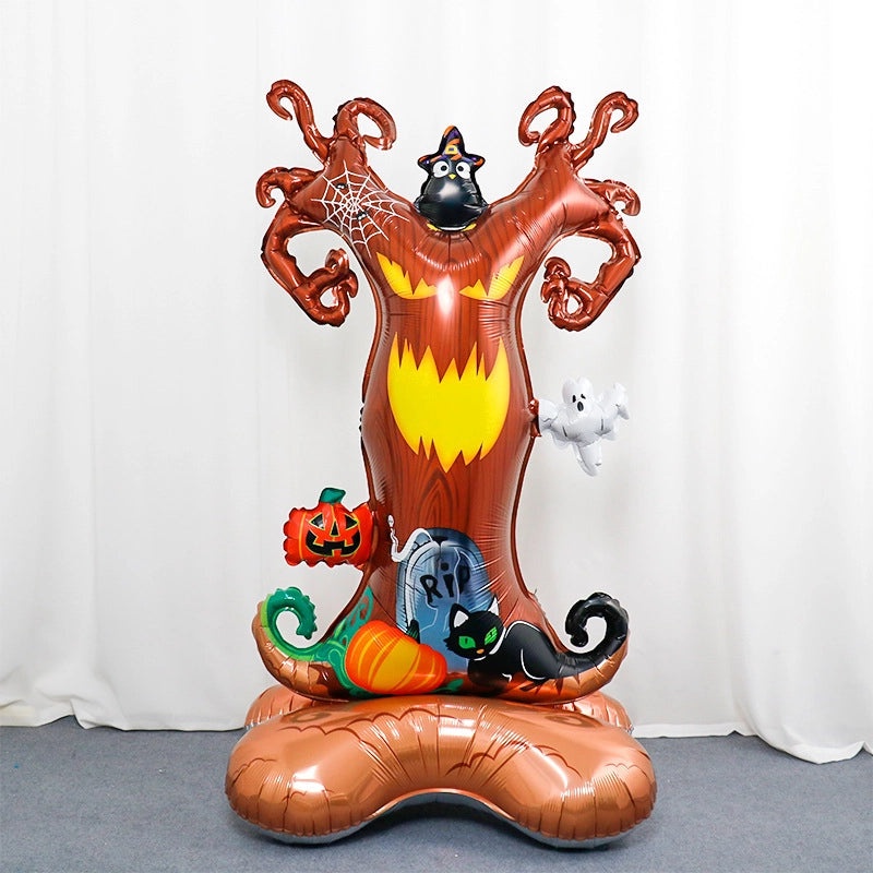 Halloween Hip-Hop Ghost Pattern Aluminum Foil Balloons for Party Festival Decoration|Party Supplies Balloons