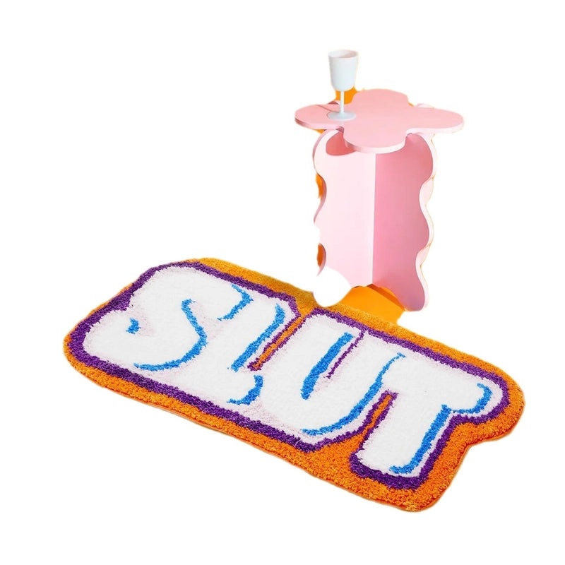 Letter Pattern Polyester Bath Mat for Bathroom Use|Home & Living Bath Accessories