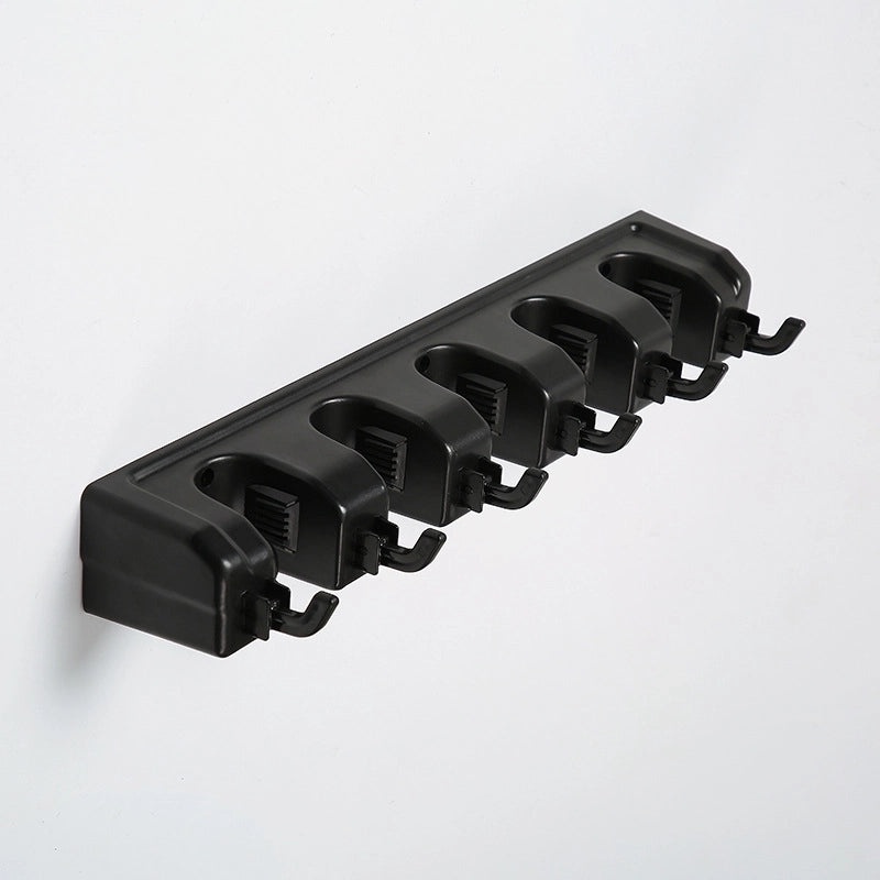 Simple Solid Color ABS & PP Plastic Mop Holder Rack | Home Cleaning Tools