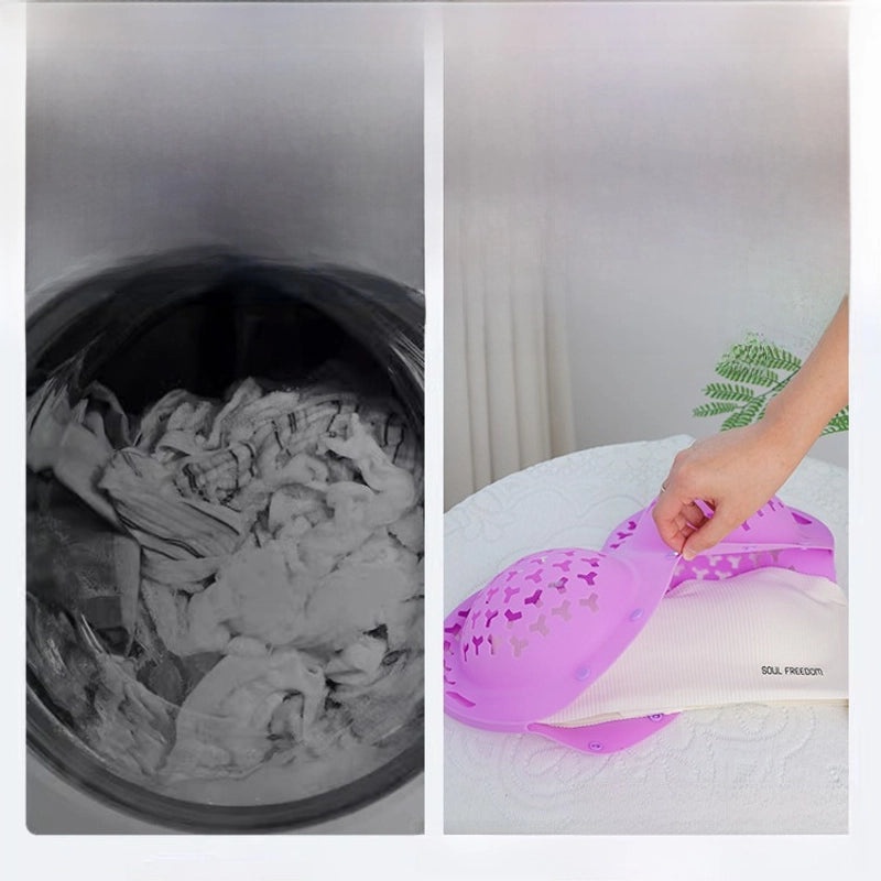 Silicone Bra Laundry Bag for Underwear Protection Anti-deformation Anti-friction Mesh Wash Bag|Laundry Accessories