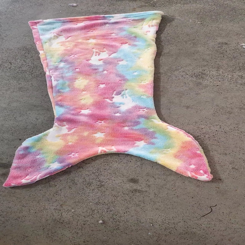 Cozy Fish Tail Flannel Blanket for Bedding | Home & Living Bedding