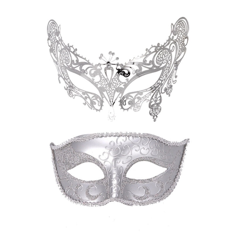 Cute Black Metal Wrought Iron Masks Set Multi-Diamond & Little Beauty Styles|Jewelry & Accessories