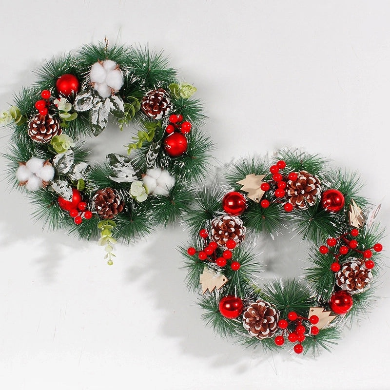 Minimalist Christmas Tree and Pine Cone Garland Decoration|Holiday Decorations