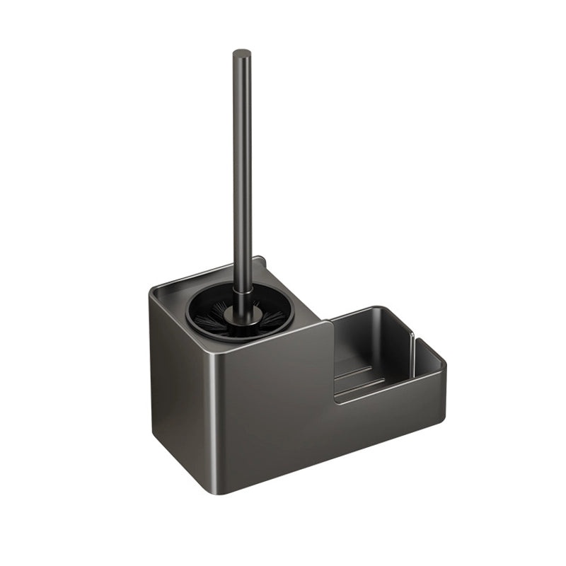 Light Luxury Wall-Mounted Toilet Brush with Storage Rack | Bathroom Accessories