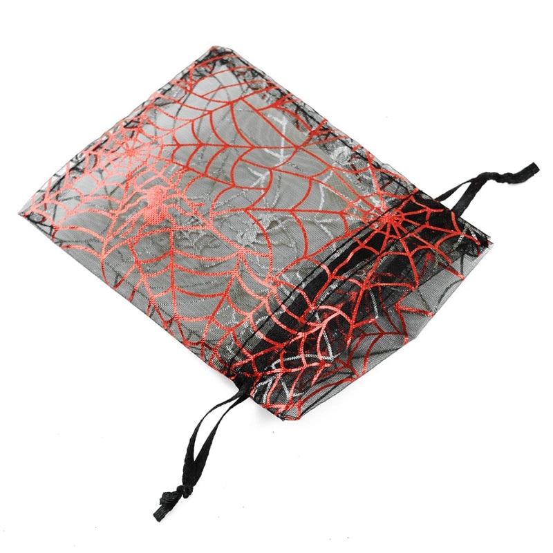 Halloween Spider Web Bat Skull Gift Bags Gauze Party Supplies Christmas Festival Wrapping|Party Supplies