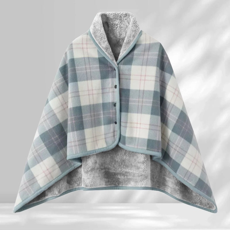 Cozy Polyester Lattice Shawl Blanket for Casual Use|Home Textiles & Bedding