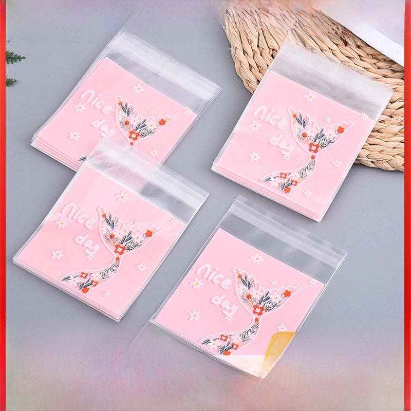 Creative Mermaid Tail Self-Adhesive OPP Bag for Biscuit and Dessert Packaging | Packaging Bags