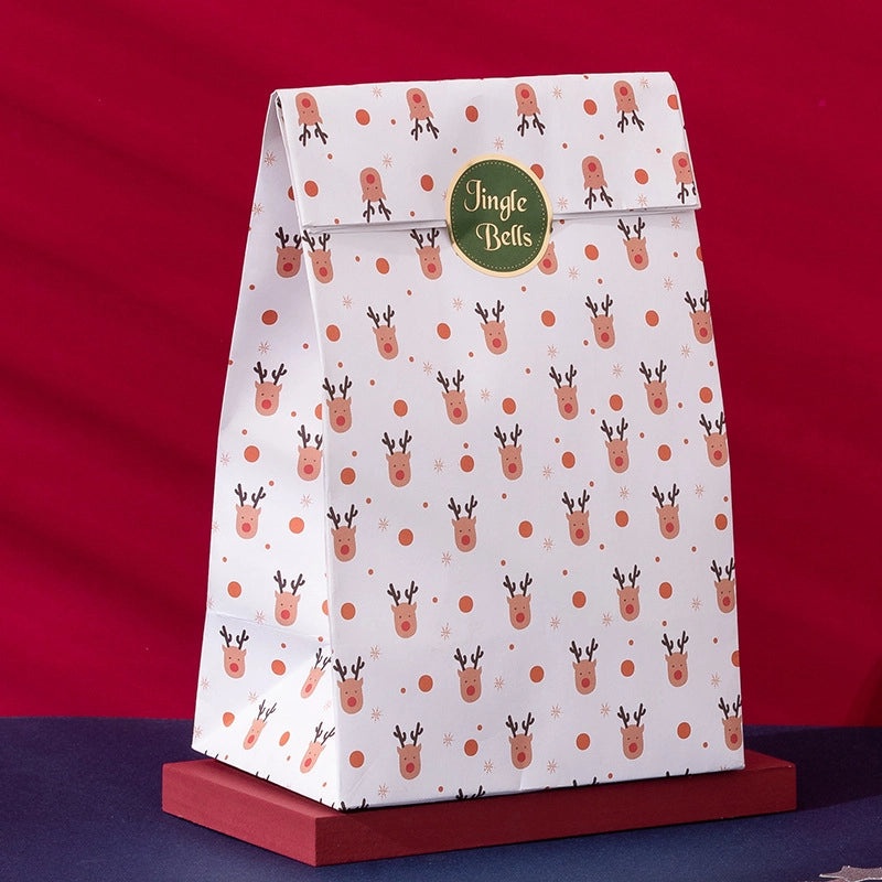 Christmas Geometric Holiday Gift Bags Cute Wrapping Supplies for Christmas Presents|Gift Bags & Wrapping Supplies