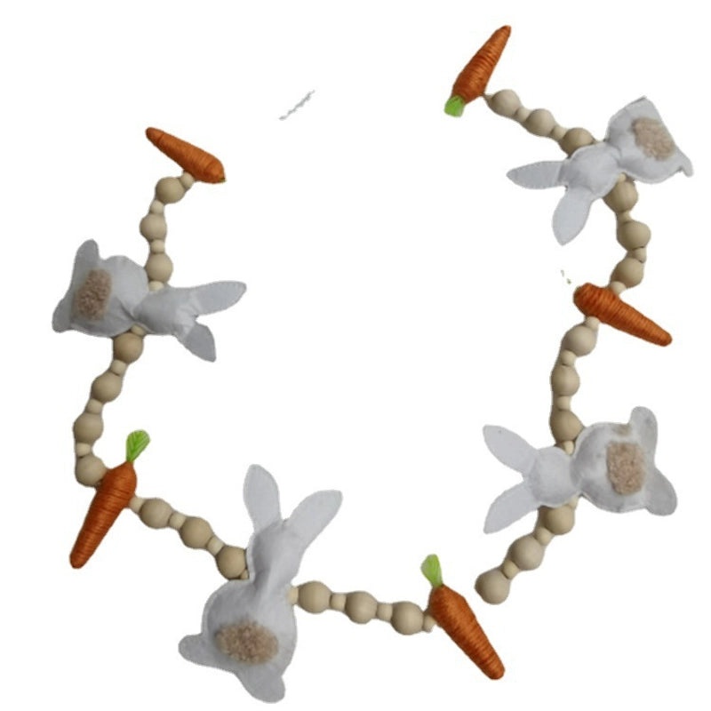 Easter Cute Rabbit with Carrot Decorative Prop for Home and Party | Party Supplies Decorations