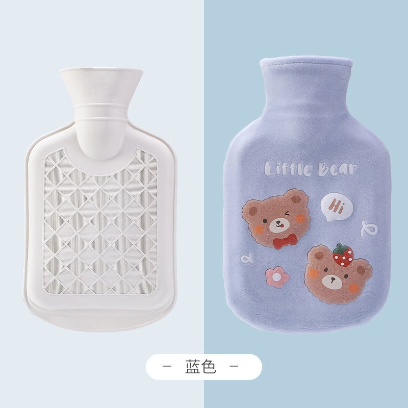 Cartoon Bear Plush Hot Water Bag for Women Winter Hand Warmer Japanese Korean Style|Hot Water Bags & Hand Warmers