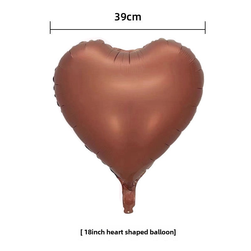 18 Inch Heart-Shaped Aluminum Foil Balloon for Wedding Valentine’s Day New Year Decoration | Party Supplies & Balloons