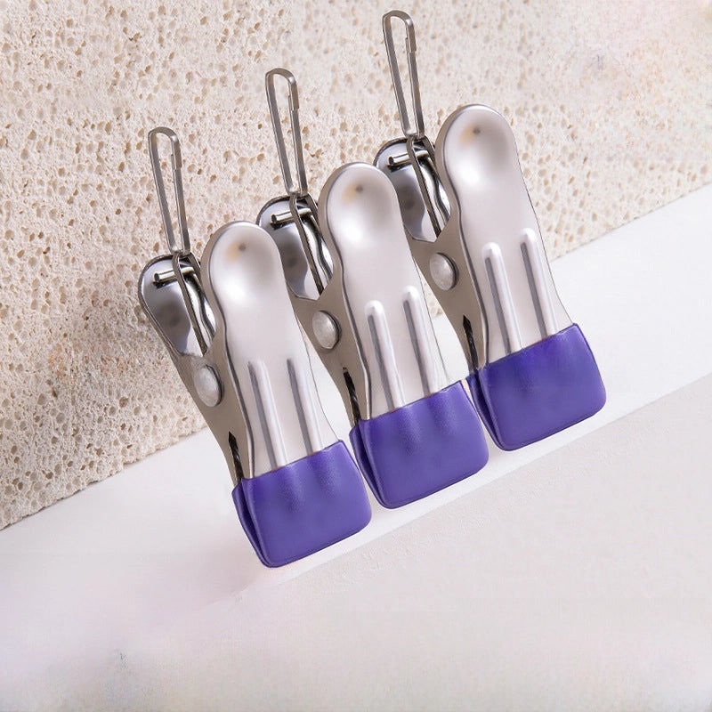 Seamless Stainless Steel Windproof Clothes Clip for Drying | Home & Living/Clothes Hangers & Drying Accessories