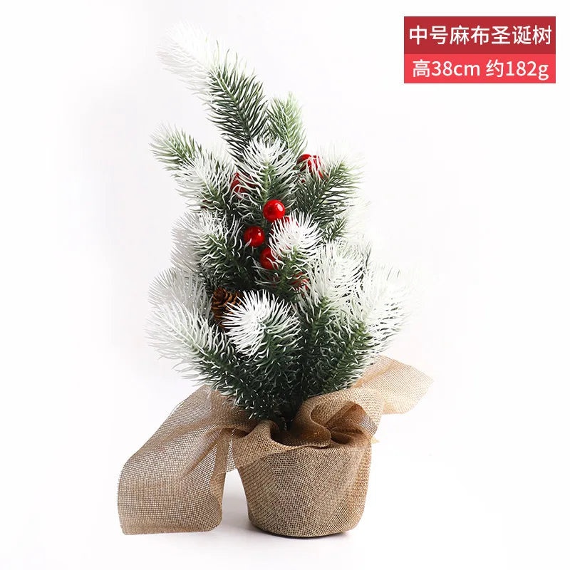PVC Christmas Tree in Pink Blue Flocking Cedar 60-180cm Desktop Mall Decoration|Holiday Decor