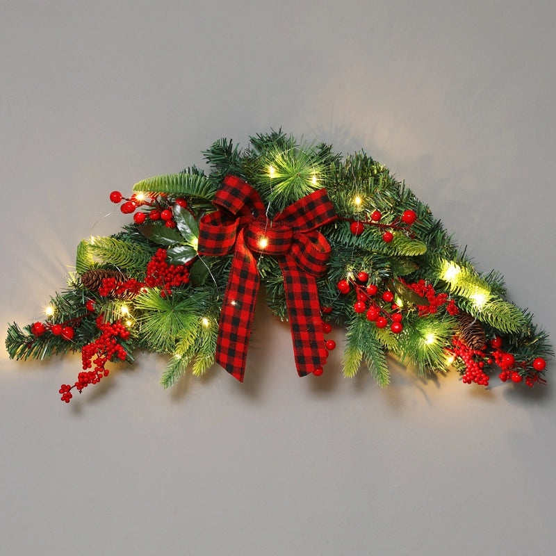 Christmas Rattan Garland Door Hanging Pendant for Living Room Window and Wall Decoration|Home Decor