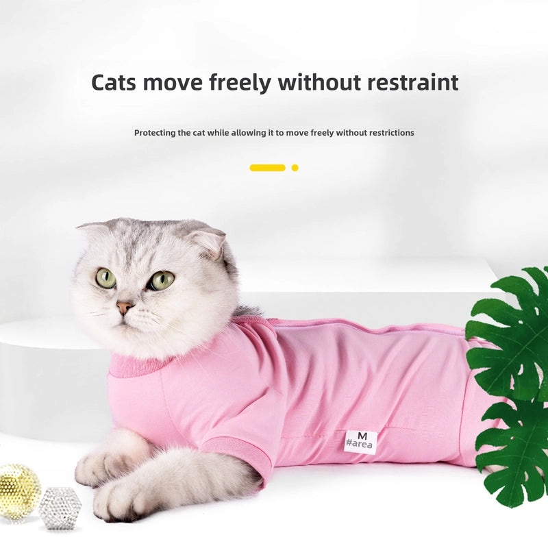 Post-Surgery Cat Recovery Shirt Fully Covered Easy Wear Female Cat Sterilization Weaning Garment|Pet Clothing