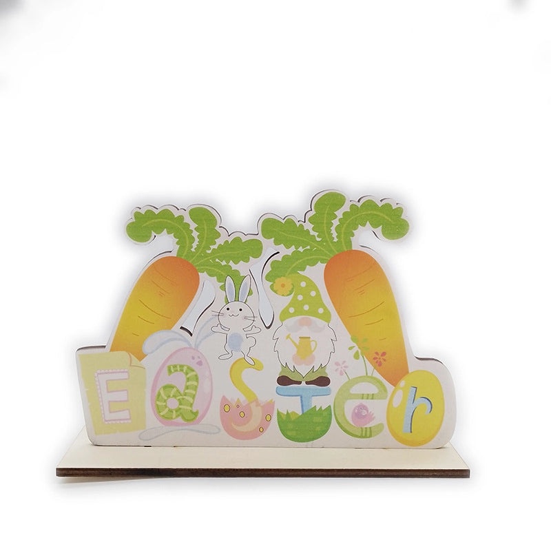 Easter Casual Elegant Wooden Letter Boxwood Table Decoration for Holiday Banquet Party 1 Piece|Home Decor