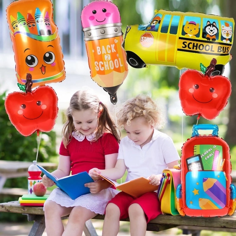 Back To School Cute Classic Letter Pencil Aluminum Foil Balloons for Party Festival Decor|Party Supplies Balloons