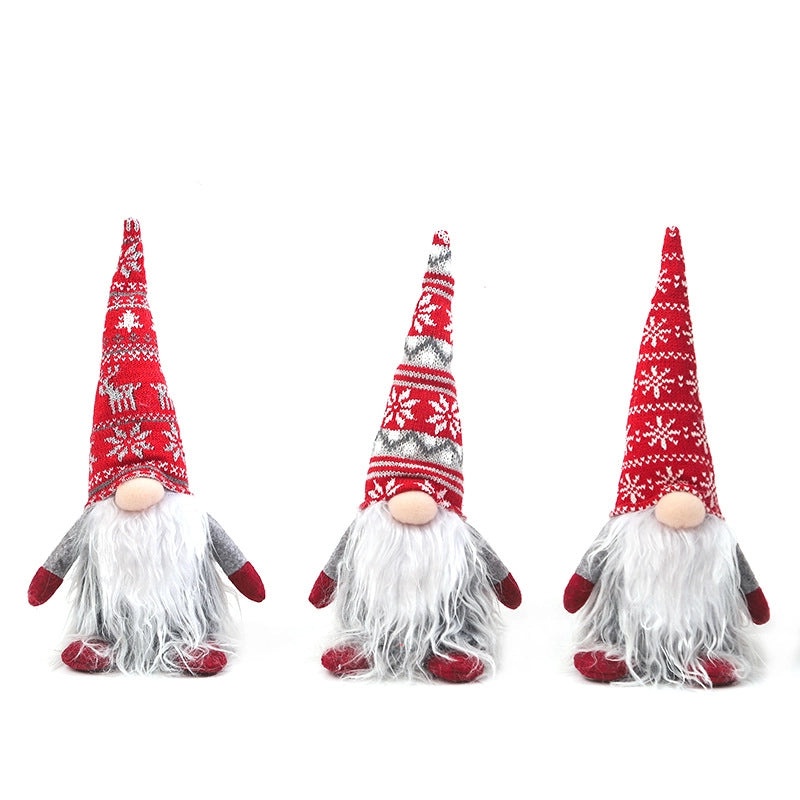 Christmas Faceless Rudolph Doll with Pointed Hat for Home and Mall Window Decor|Christmas Decorations