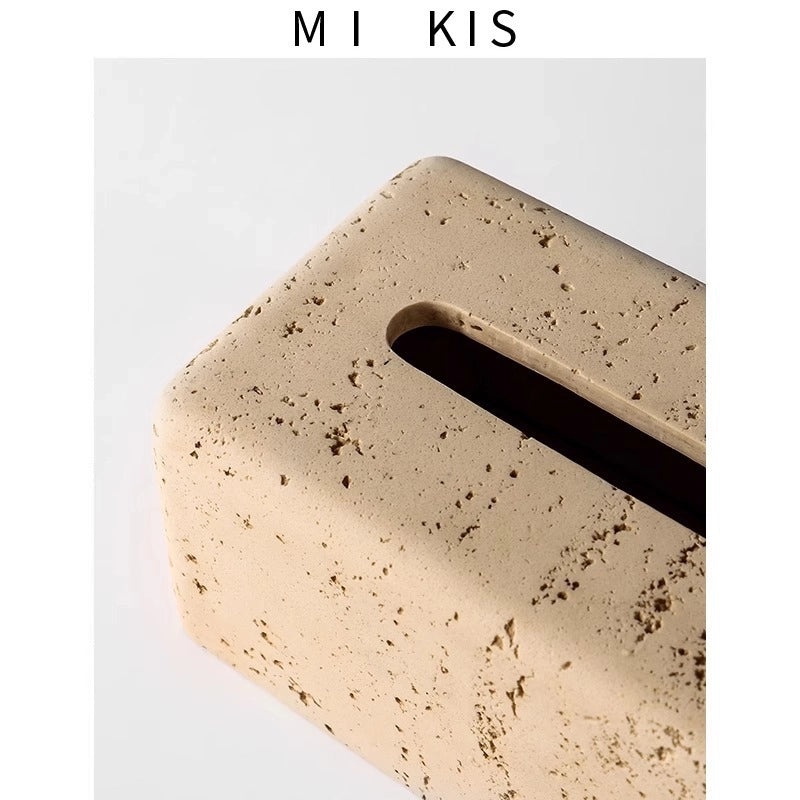 Elegant Solid Color Resin Tissue Box for Living Room | Home Decor Accessories