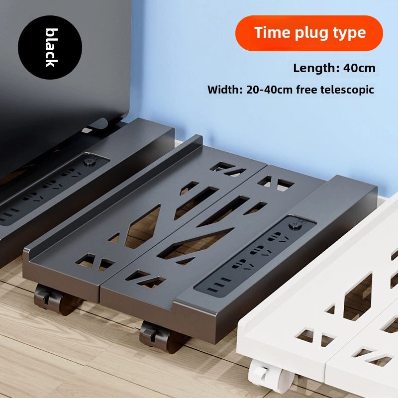 Retractable Desktop Computer Chassis Tray Removable Host Base Storage Rack|Computer Accessories