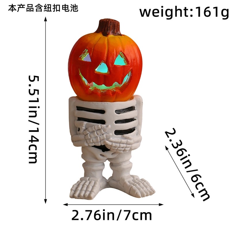 Halloween Resin Color Block Ornaments for Holiday Festival | Seasonal Decor