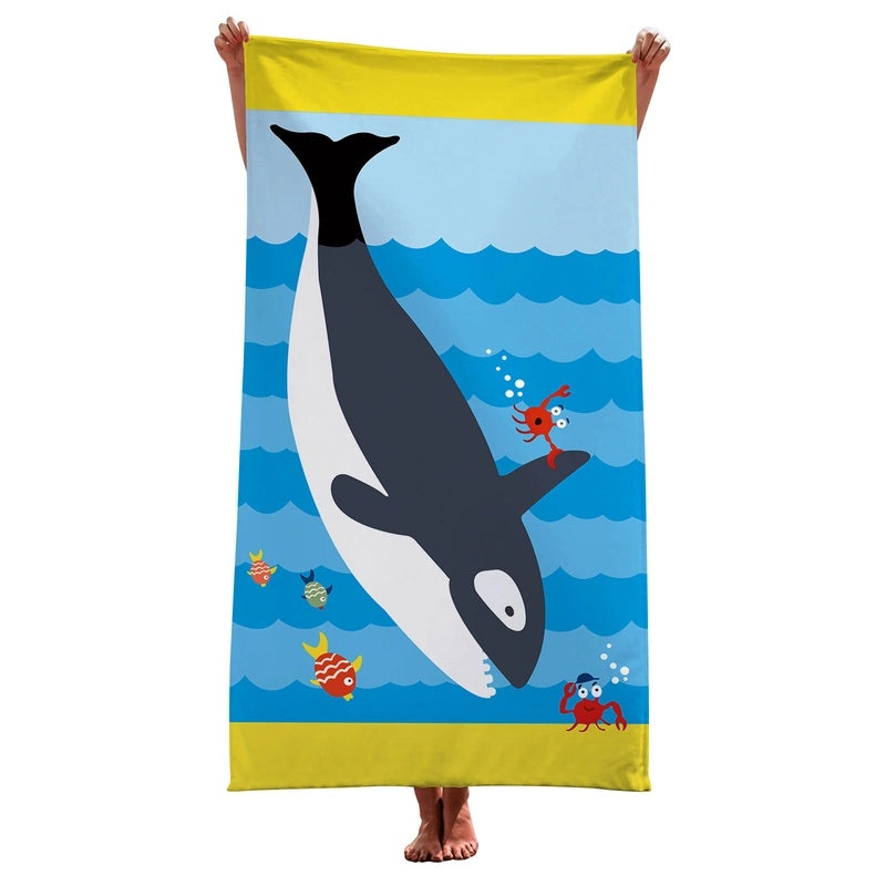Cute Dinosaur and Dolphin Beach Towel | Beach Towels & Accessories