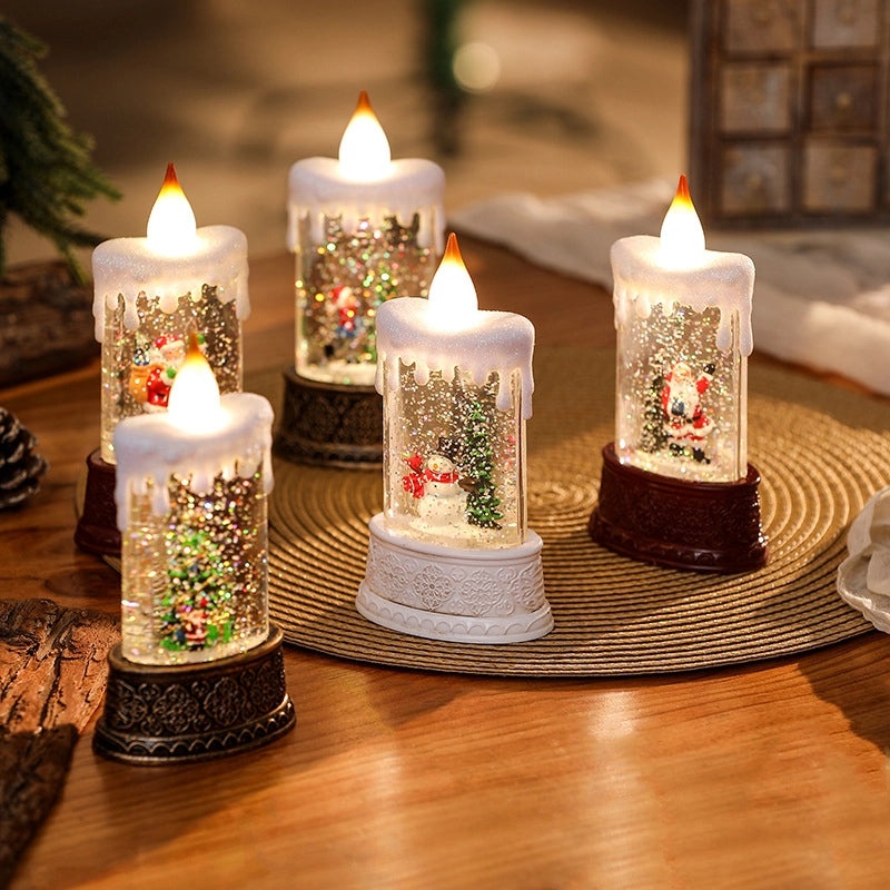 Christmas Minimalist Color Block Resin Night Lights for Holiday Decor | Home & Holiday Lighting