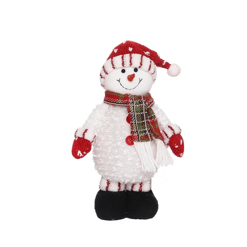 Christmas Santa Claus and Snowman Festive Party Dolls Table Centerpiece Decorations|Holiday Party Decor