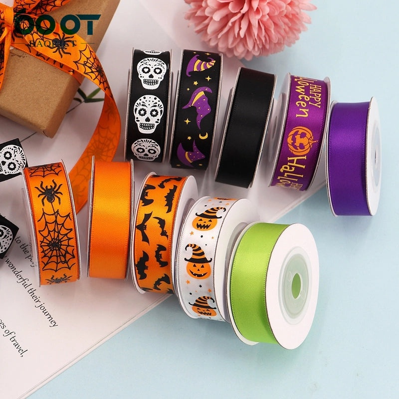 All Saints Halloween Ribbon Set for DIY Bow Decoration and Gift Packaging|Craft Supplies & Ribbon