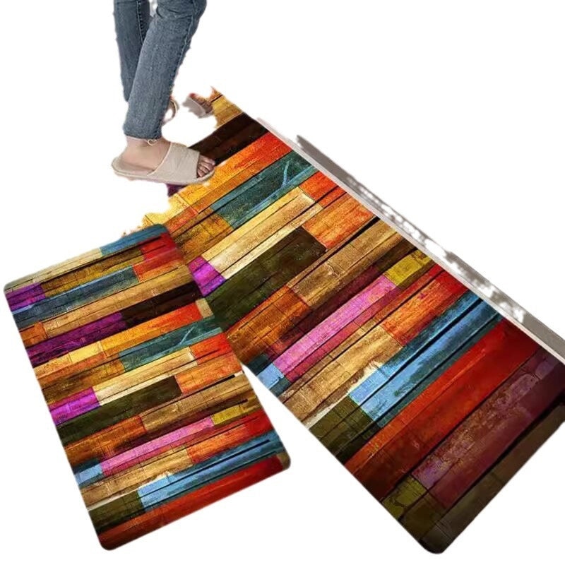 Striped Letter Cat Pattern Polyester Casual Area Rug|Home Decor & Carpet