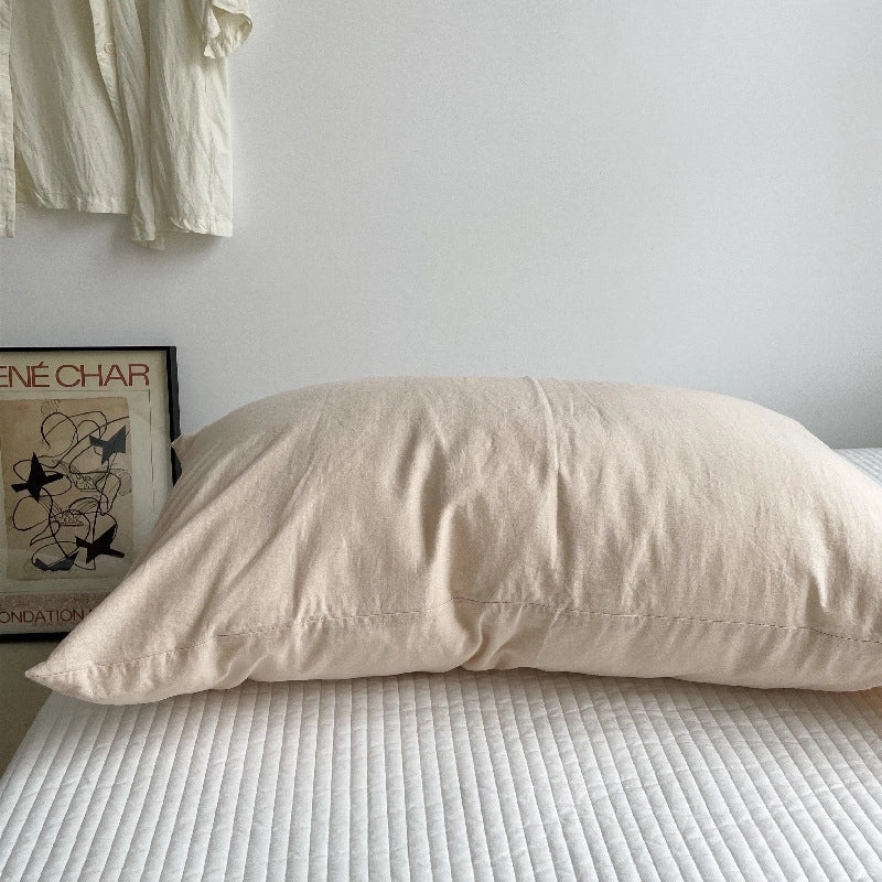 Pure Cotton Pillowcase Pair 48x74cm Soft Pillow Core Liner Cover | Home Textiles Bedding