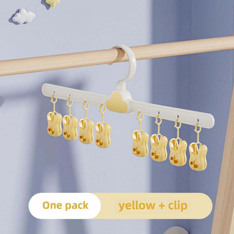 Multifunctional Retractable Baby Clothes Hanger with Trouser Clip for Newborn and Children | Baby & Kids Accessories