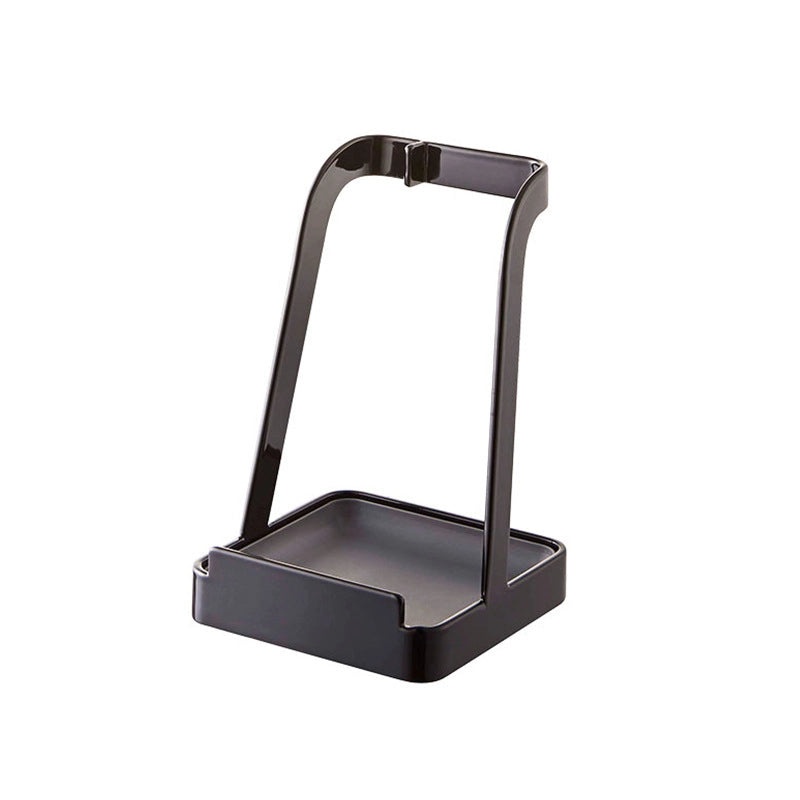 Compact Japanese Style Metal Pot Lid and Soup Spoon Rack with Drip Tray for Organized Kitchen Storage|Kitchen Storage & Organization